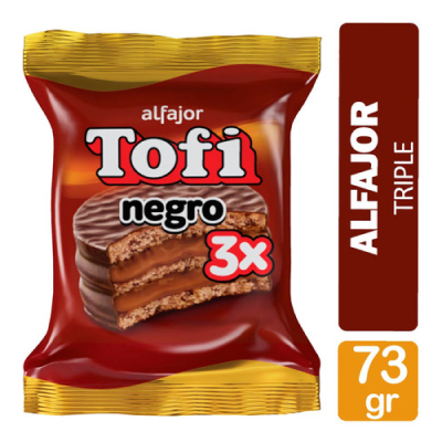 Alfajor Tofi Triple Negro 73Gr.