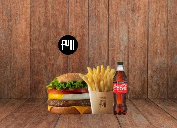 Combo Hamburguesa Con Queso Y Huevo