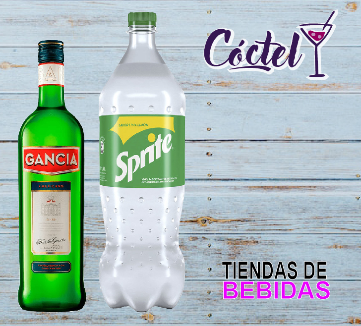 Sprite 1.5L + Gancia 950ml + Hielo 2 kg