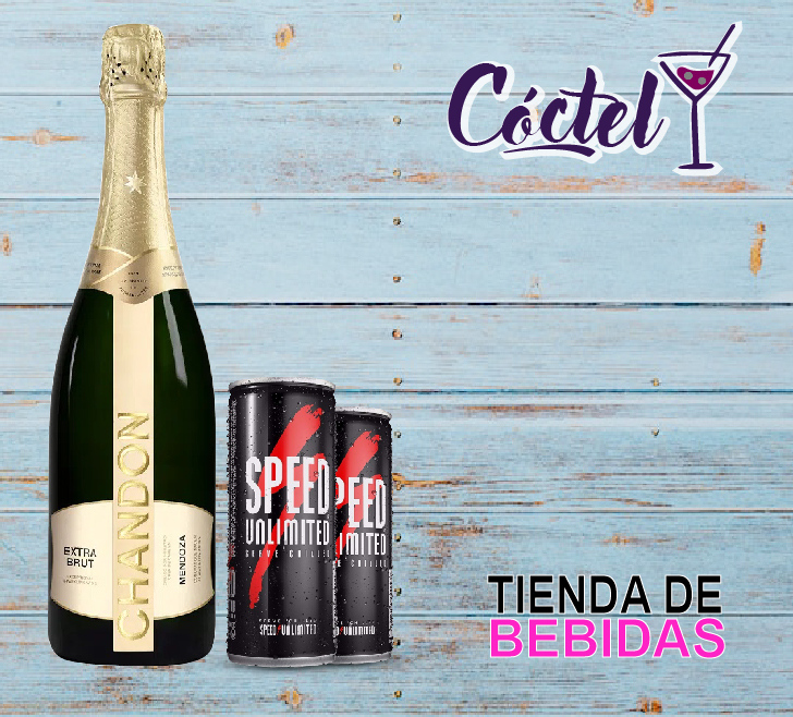 Chandon Extra Brut 750 Ml + 2 Latas de Speed 269 Ml