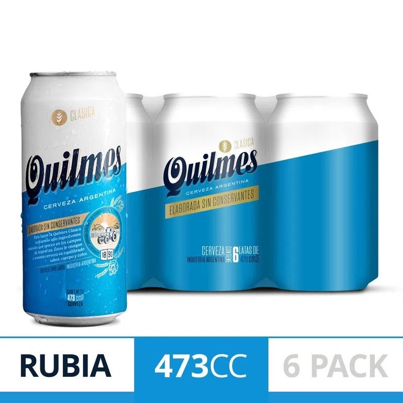 Six Pack Quilmes Clasica 473CC