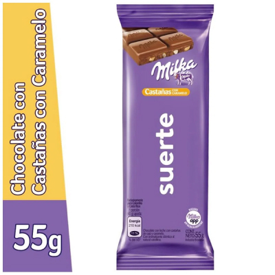 Milka Castañas Con Caramelo 55Gr
