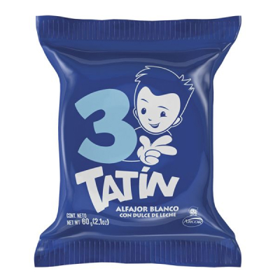 Alfajor Tatin Triple Blanco 60Gr.