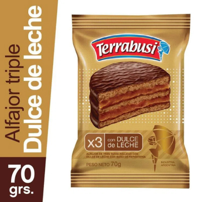Alfajor Terrabusi Triple Ddl 70gr