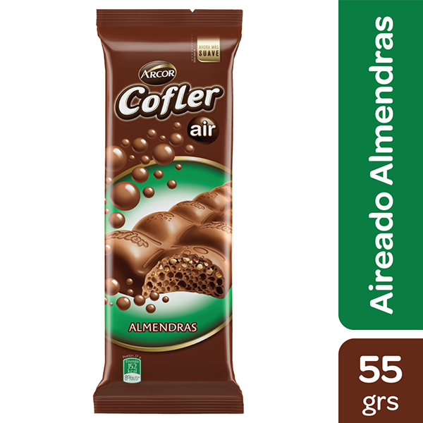 Cofler Aireado Almendras 55g
