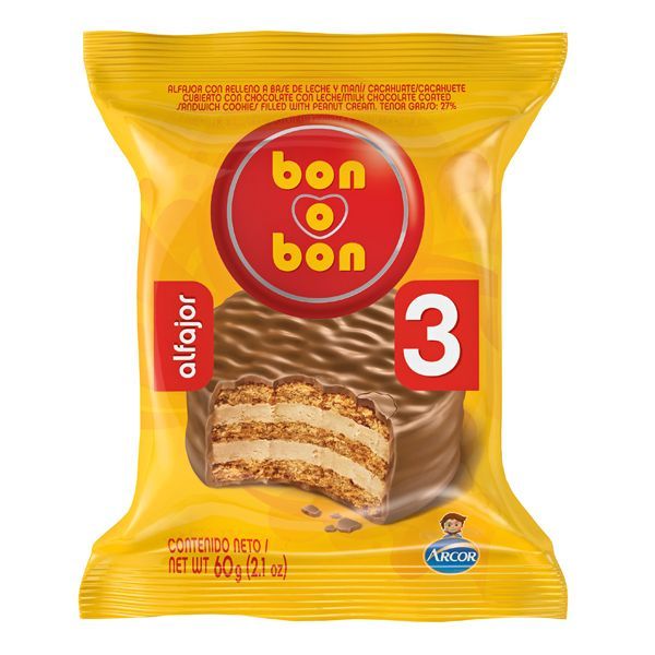 Alfajor bon o bon triple