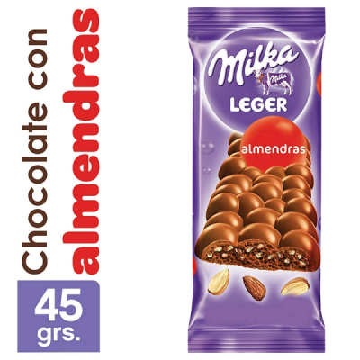 Milka Leger Almendras 45Gr