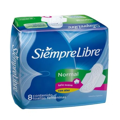 Toallitas Siempre Libre con Alas x8u