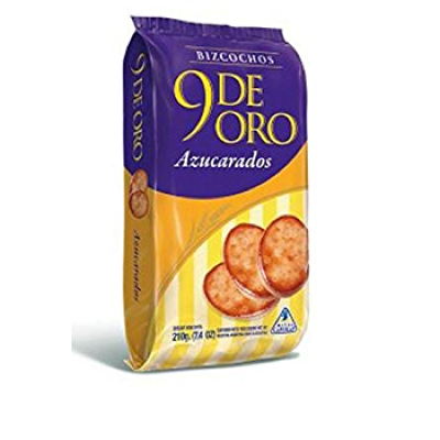 9 de Oro Bizcochos Azucarados 200gr