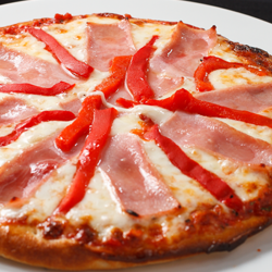 Pizza Jamón Y Morrones
