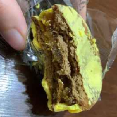 Alfajor De Durazno Baño De Azúcar