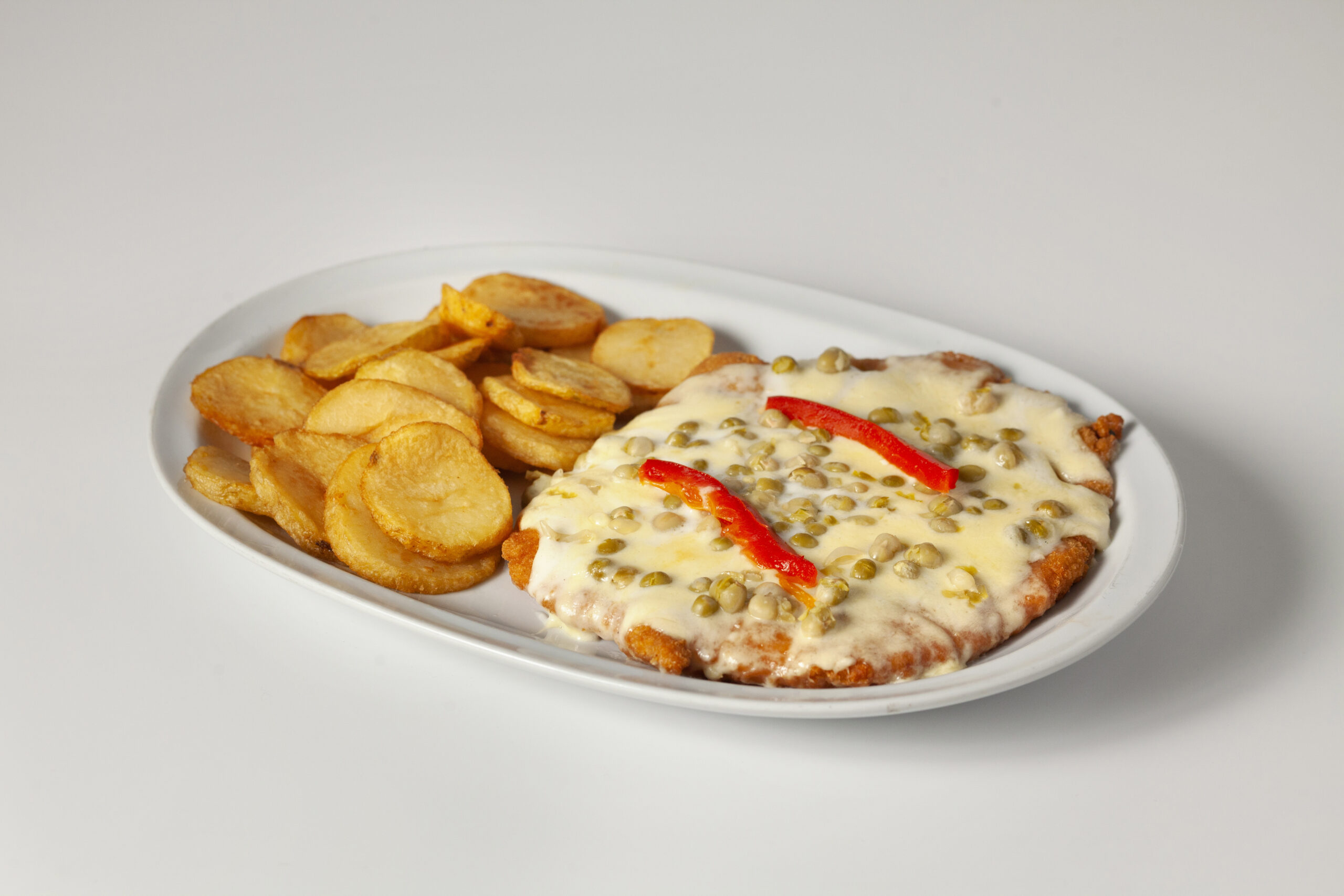 Mila a la Suiza + Fritas