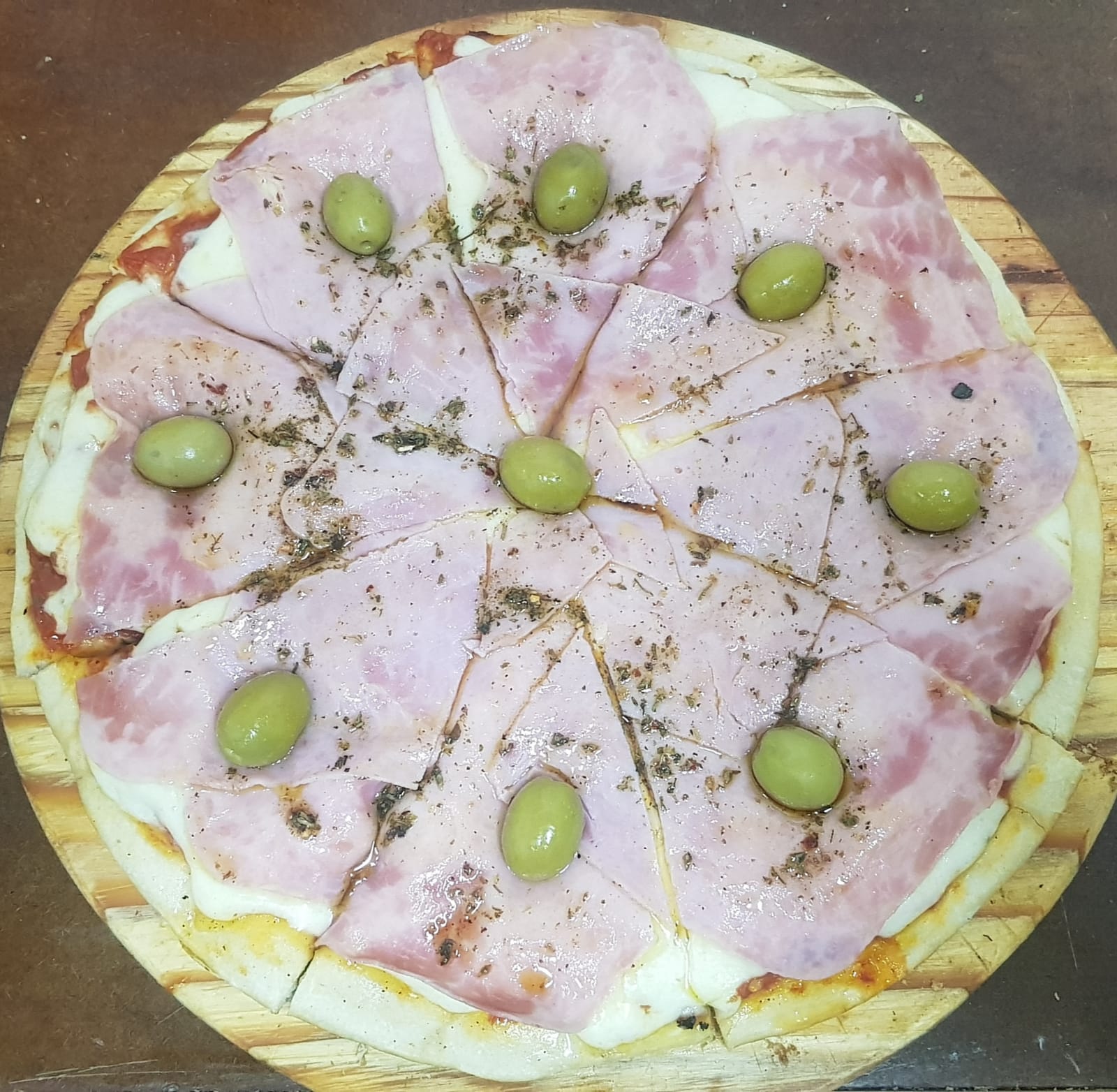 Pizza de Muzza y Jamón