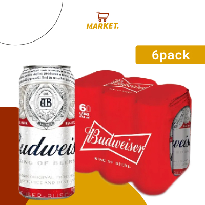 6pack Budweiser 473cc