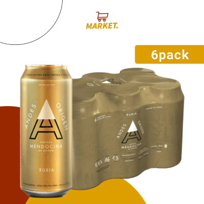 6pack Andes Origen Rubia 473cc