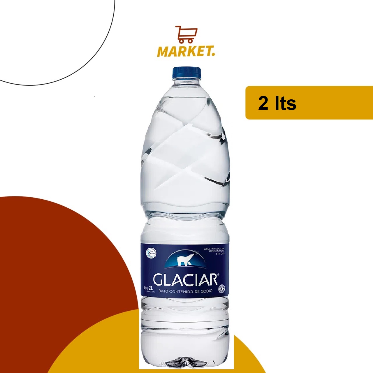 Agua Glaciar B/sodio 2l