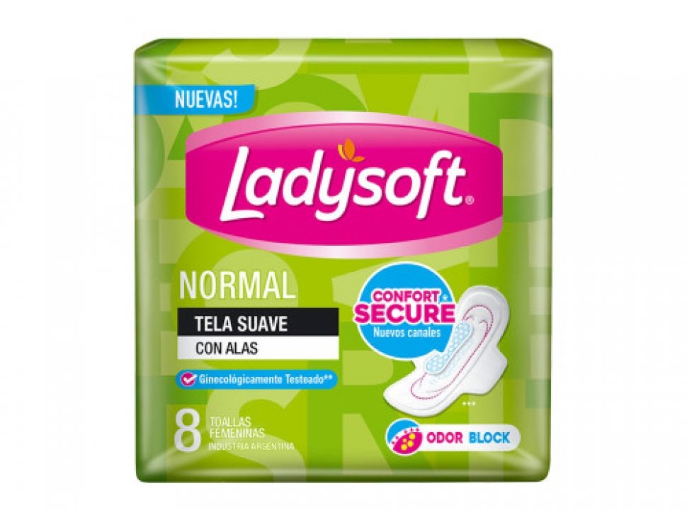 Toallas Ladysoft Normal 8u.