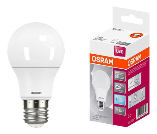 Lámpara Led Osram 7w Fría
