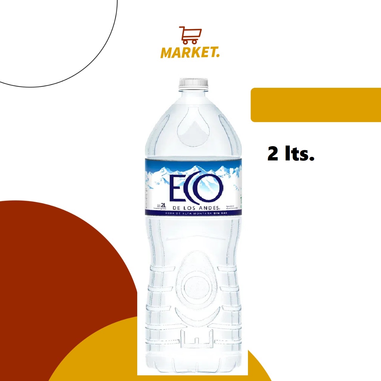 Agua Eco De Los Andes 2 L