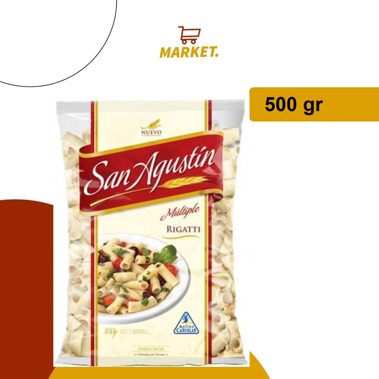 Fideos San Agustín Rigatti 500g