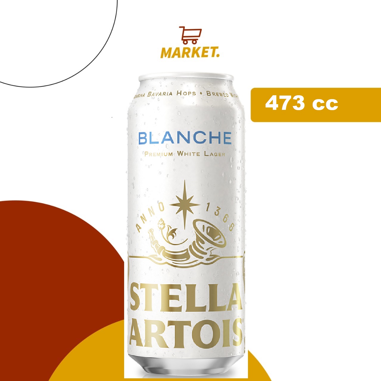 Lata Stella Artois Blanche 473cc