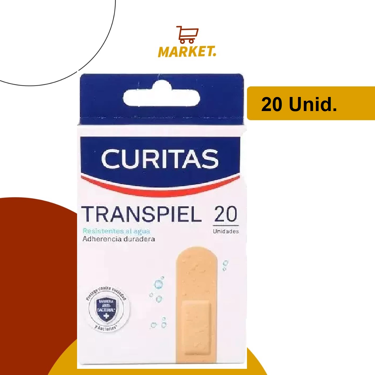 Curitas Transpiel 20 Unid.