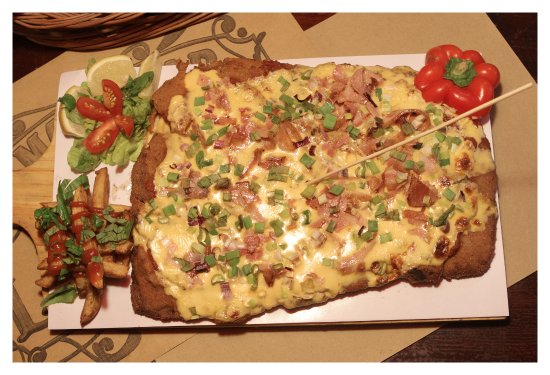 Milanesa Pizza Para Dos + Fritas
