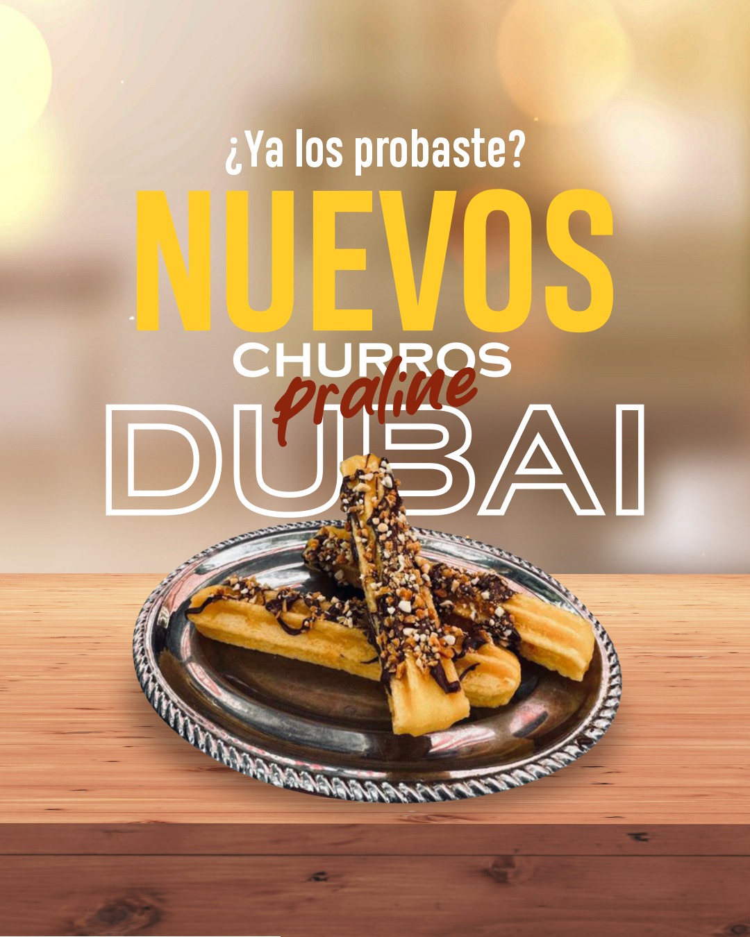 Churro Con Praliné