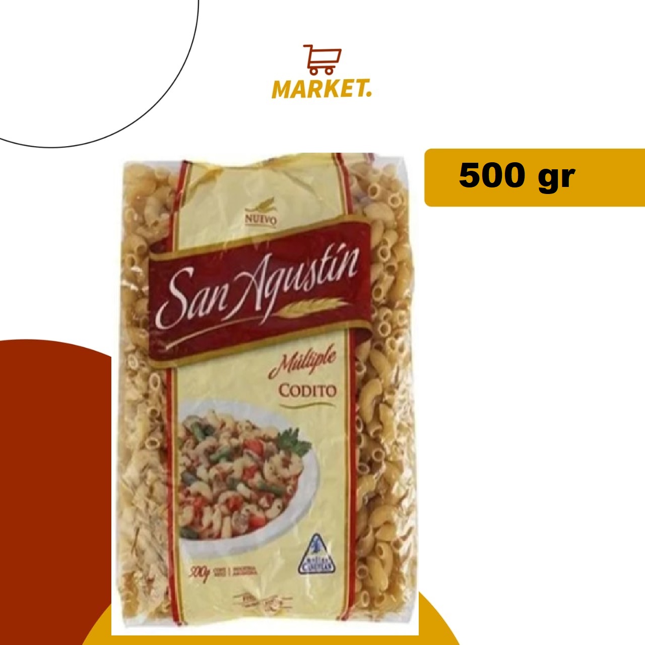 Fideos San Agustín Codito 500g