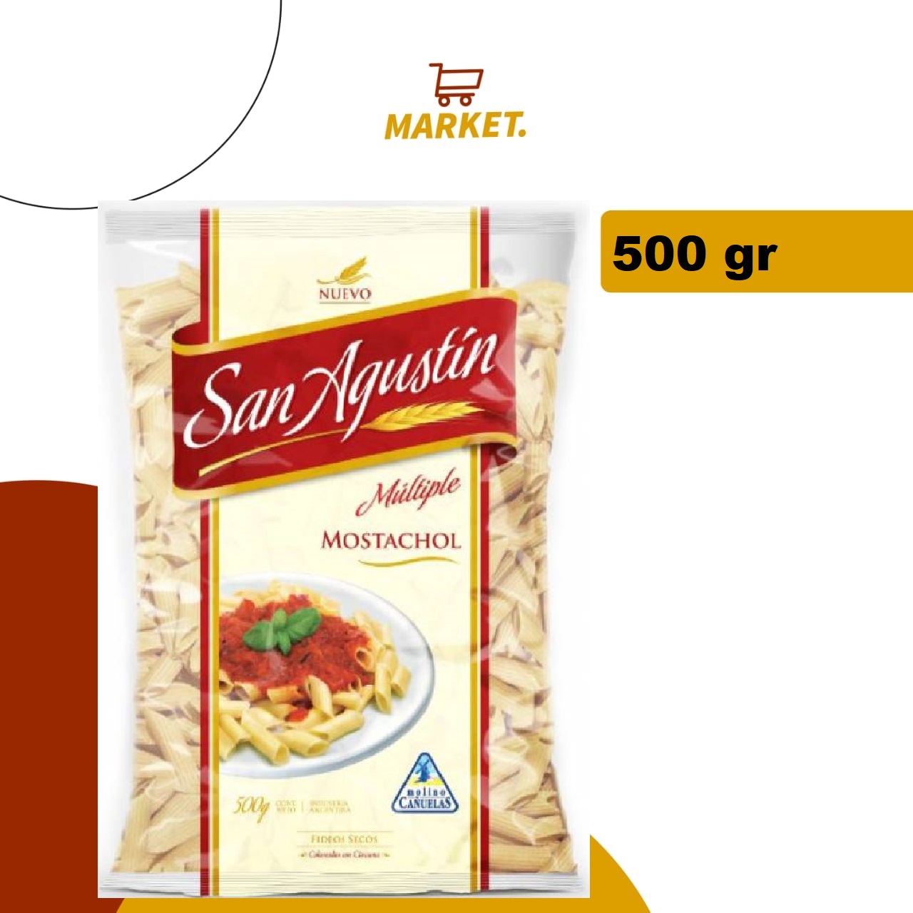 Fideos San Agustín Mostachol 500g