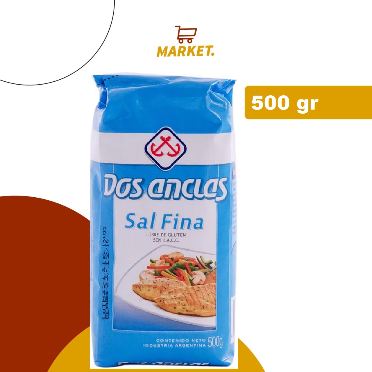 Sal Fina Dos Anclas 500g