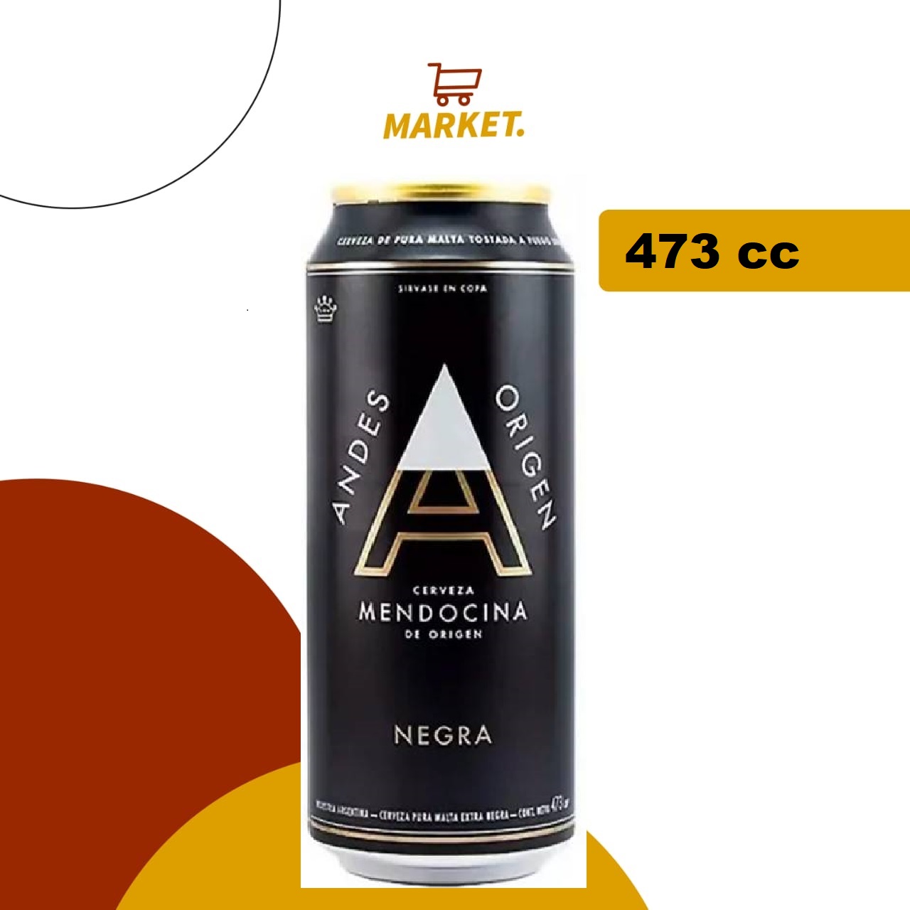 Lata Andes Origen Negra 473cc