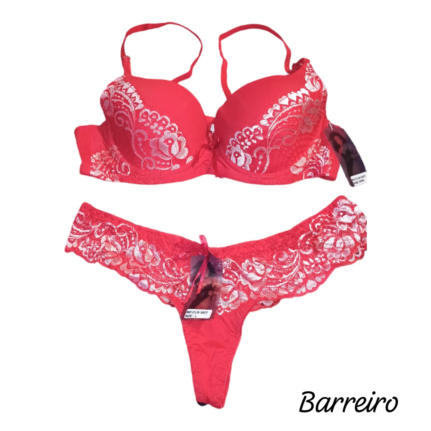 Conjunto Lycra Saten, Push Up del Talle 90 al 120