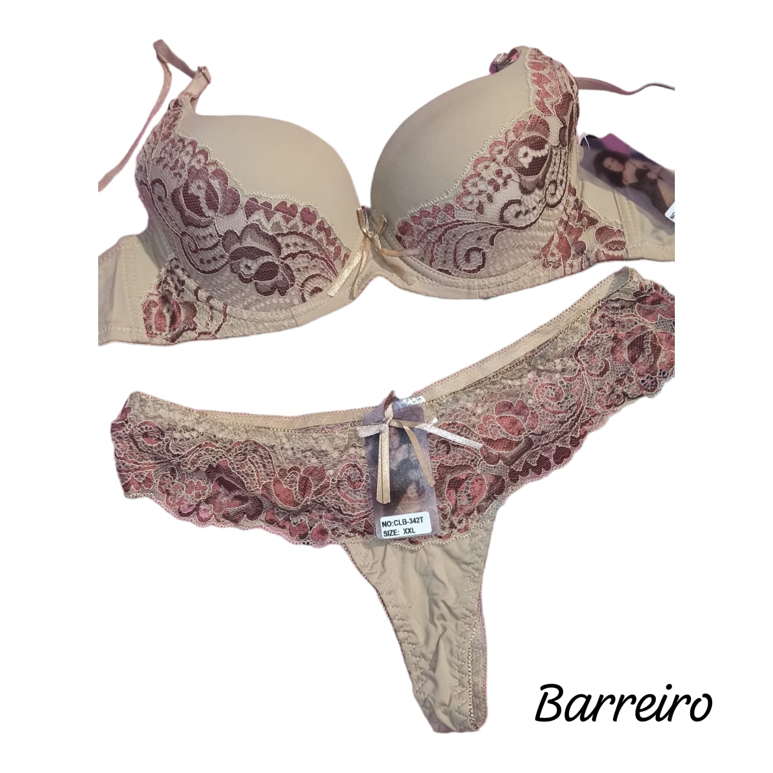 Conjunto Lycra Saten, Push Up Taza Soft. Del Talle 90 al 120