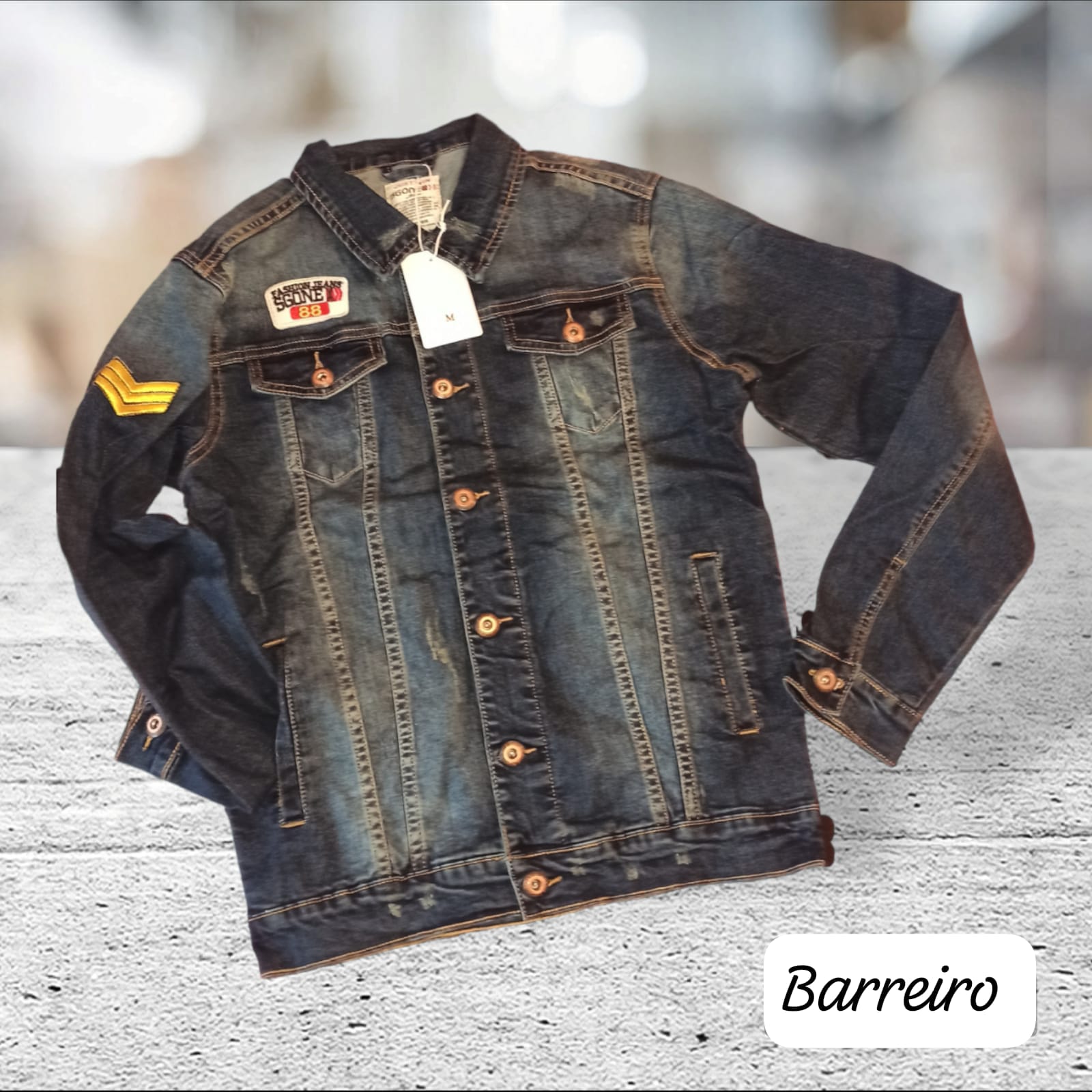 Campera de Jean Localizado Totalmente Elastizada