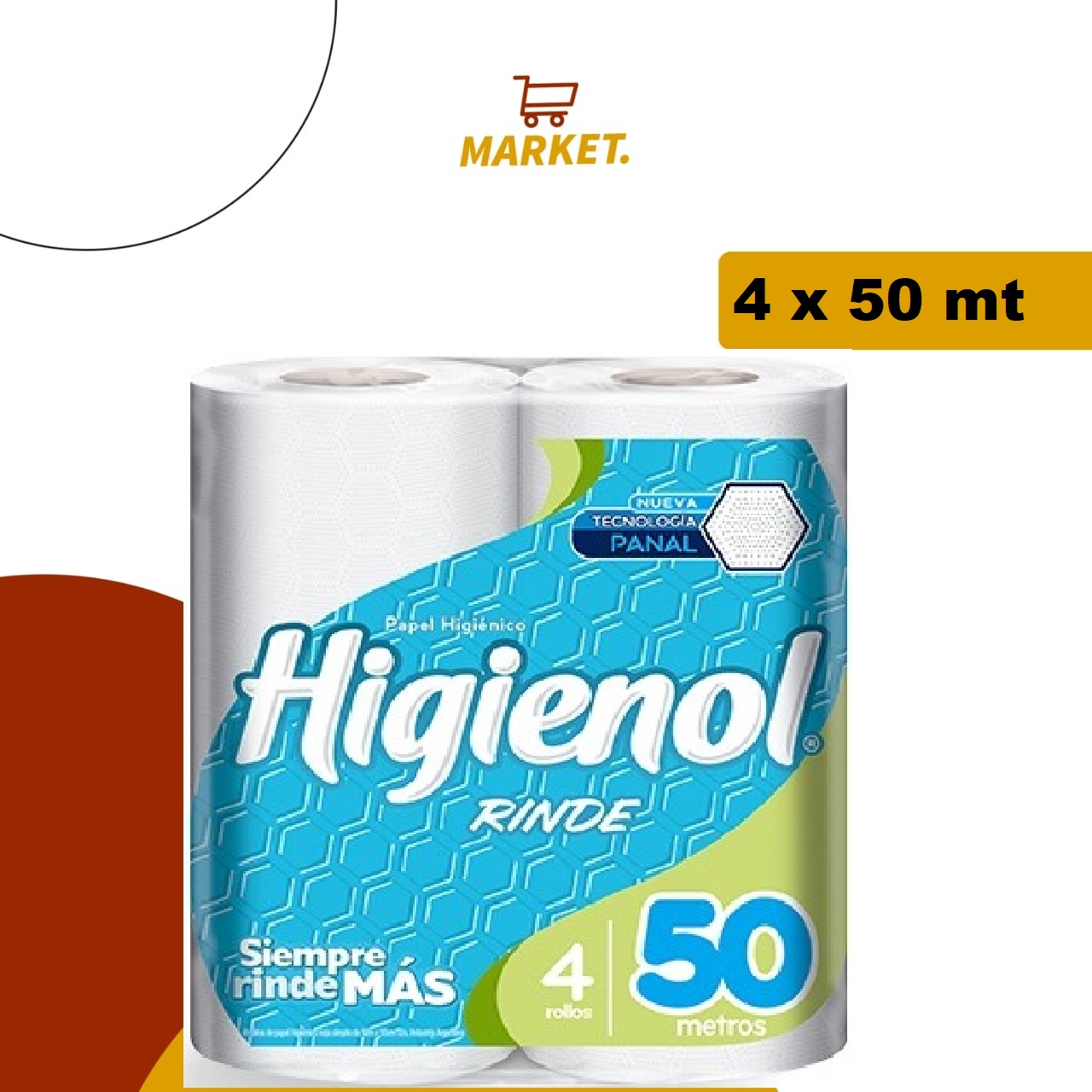 Papel Hig. Higienol Rinde 4x50m
