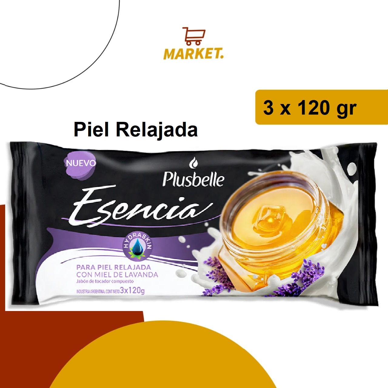 Jabón Plusbelle Esencia P.R. 3x120gr