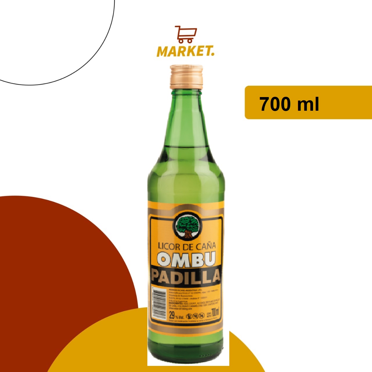 Licor Caña Ombu Padilla 700 ml