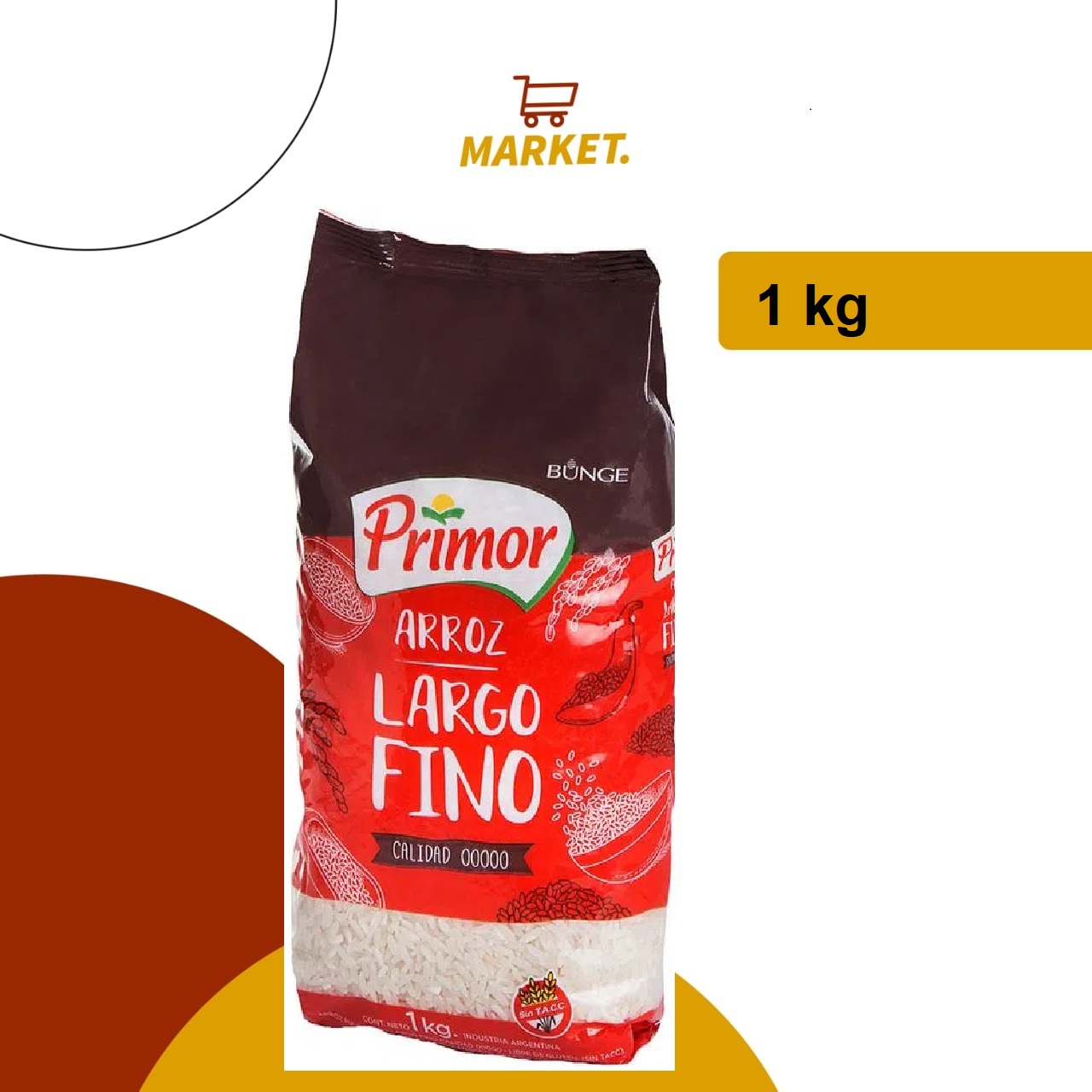 Arroz Primor Largo Fino 1kg