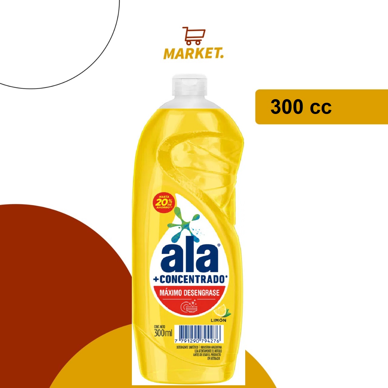 Detergente Conc. ALA 300cc Limon