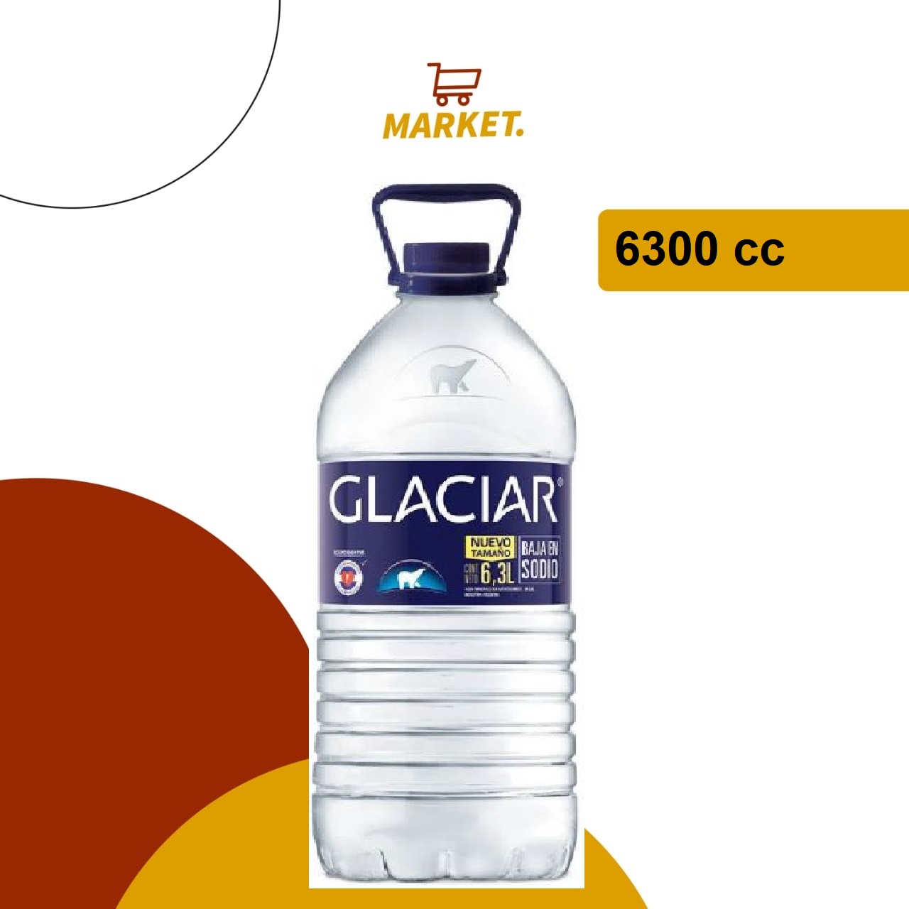 Agua Glaciar B/sodio 6300 Cc