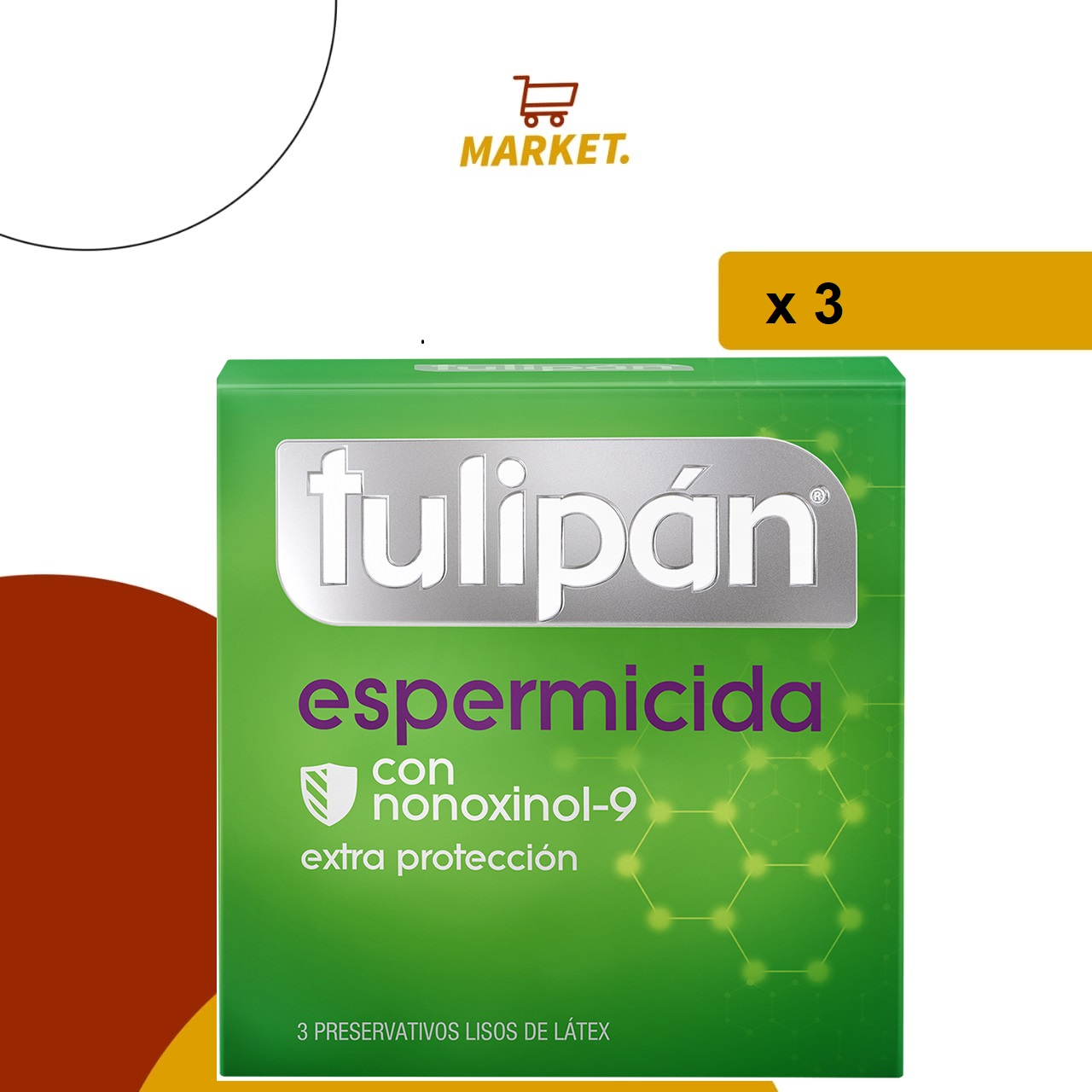 Preservativos Tulipan Espermicida x3