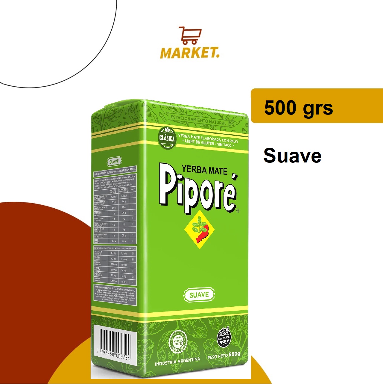 Yerba Piporé Suave 500g