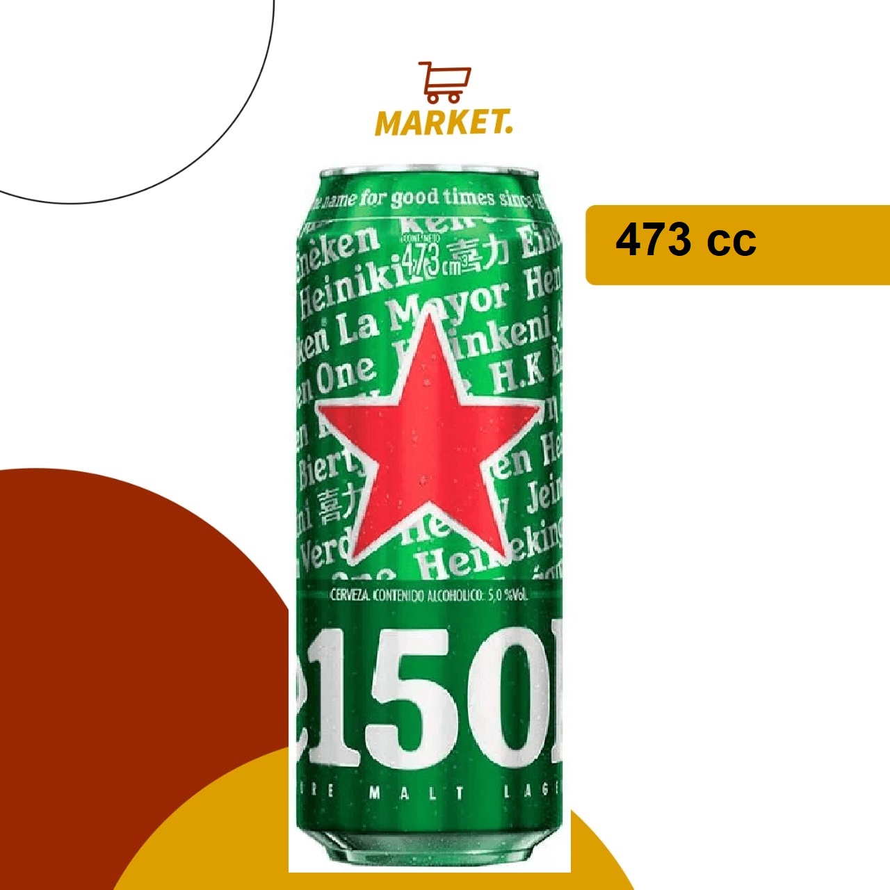 Lata Heineken 473cc