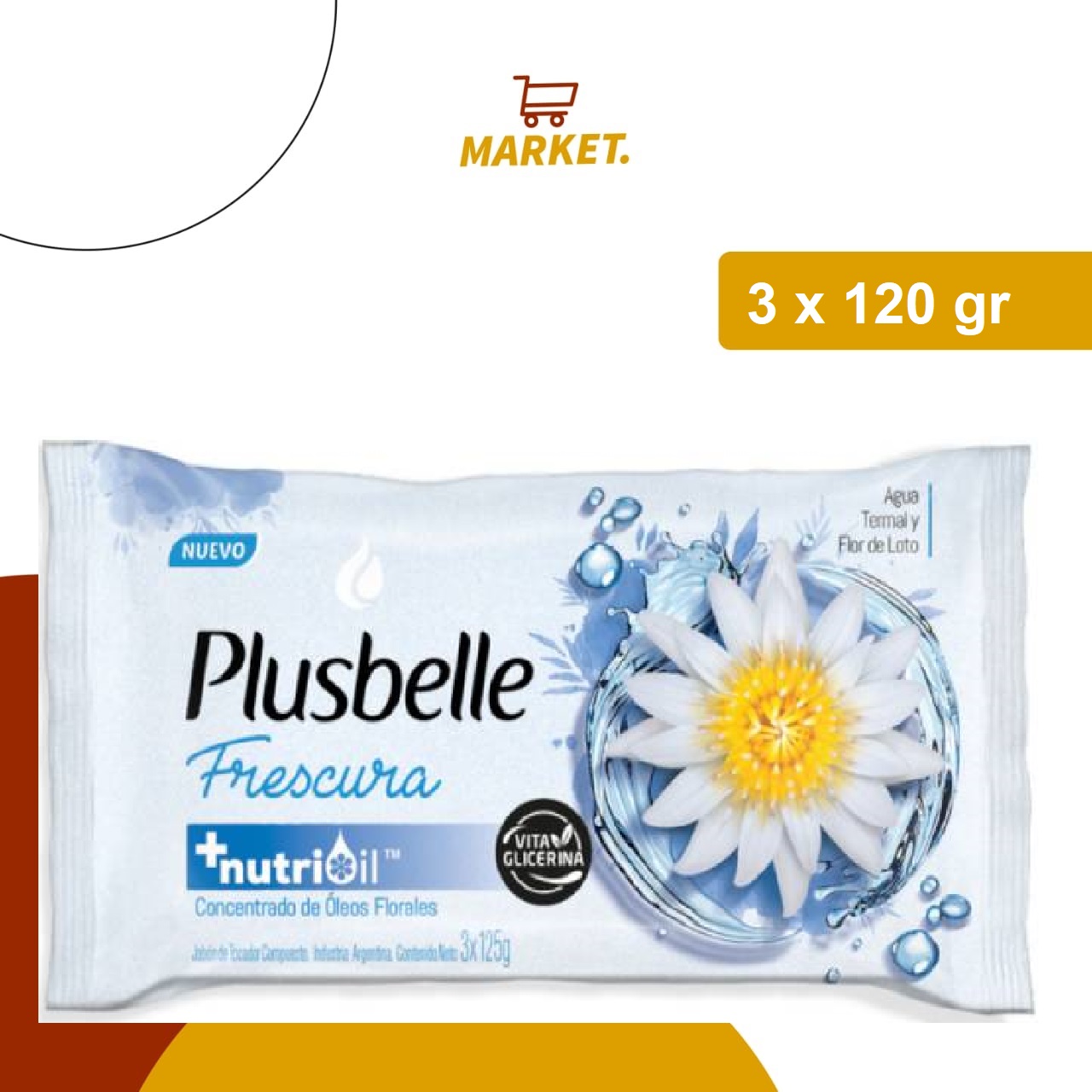 Jabón Plusbelle Frescura 360 G
