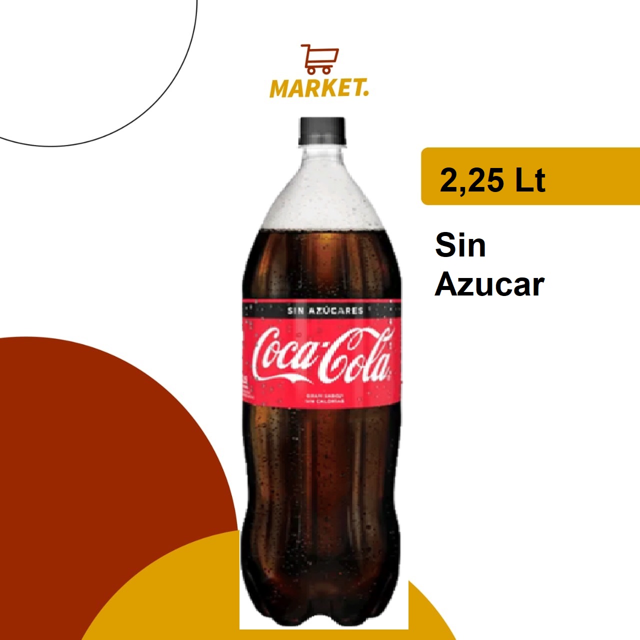 Coca Cola Sin Azúcar 2,25 L