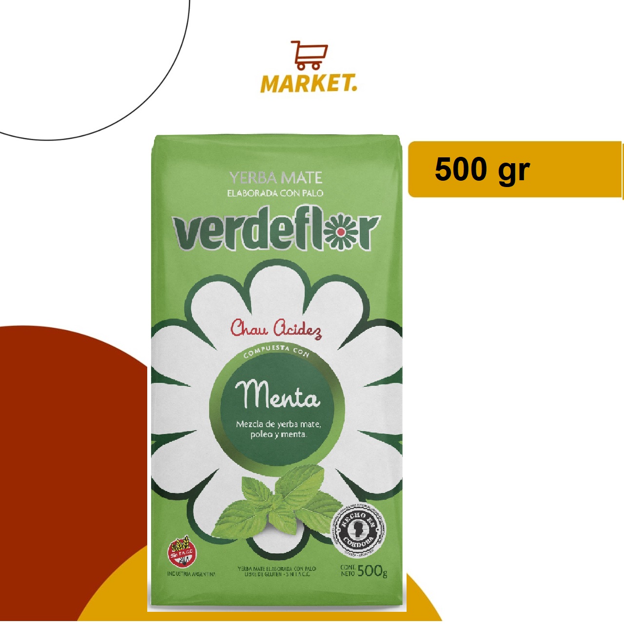 Yerba Verdeflor Menta 500 gr