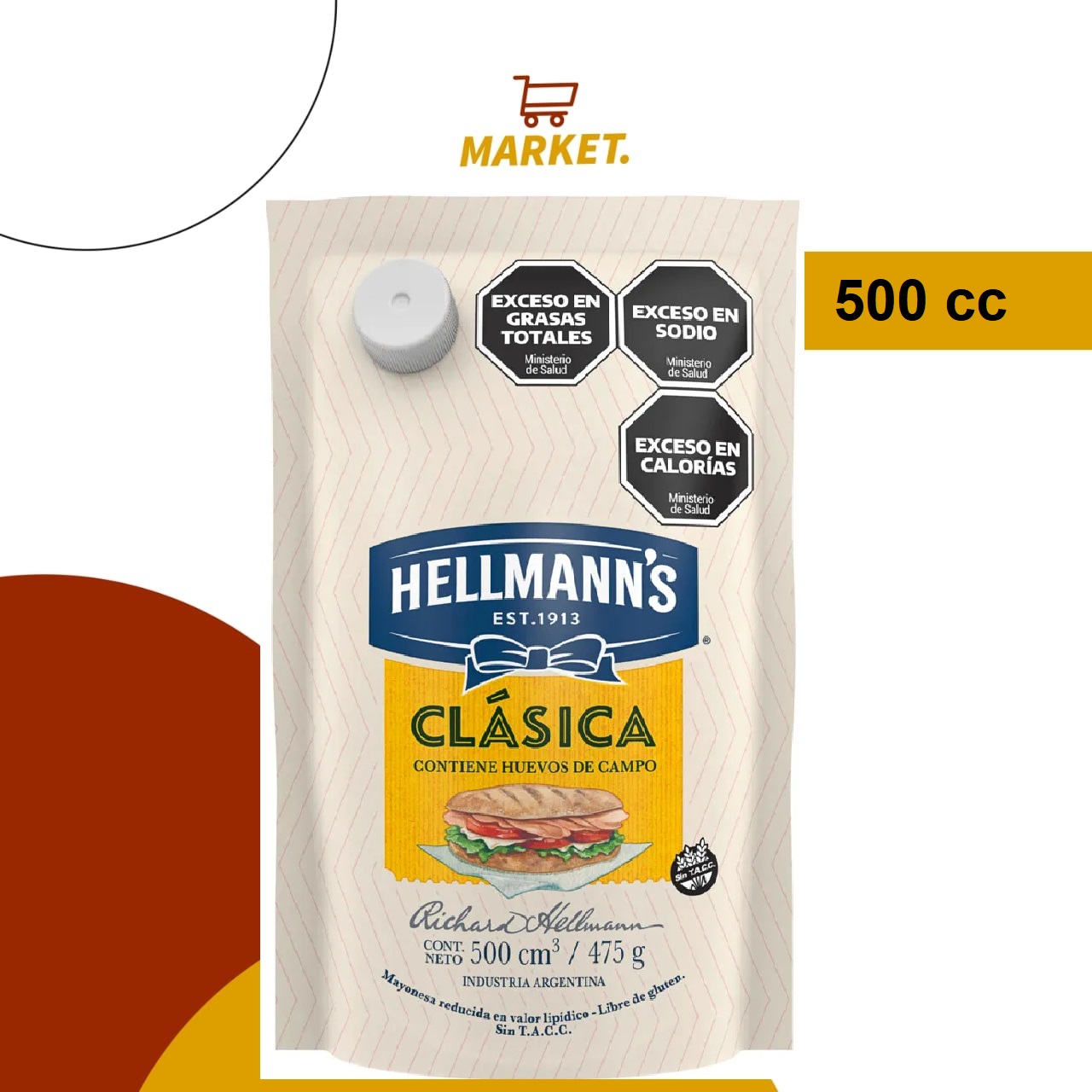 Mayonesa Hellmann's 500 cc