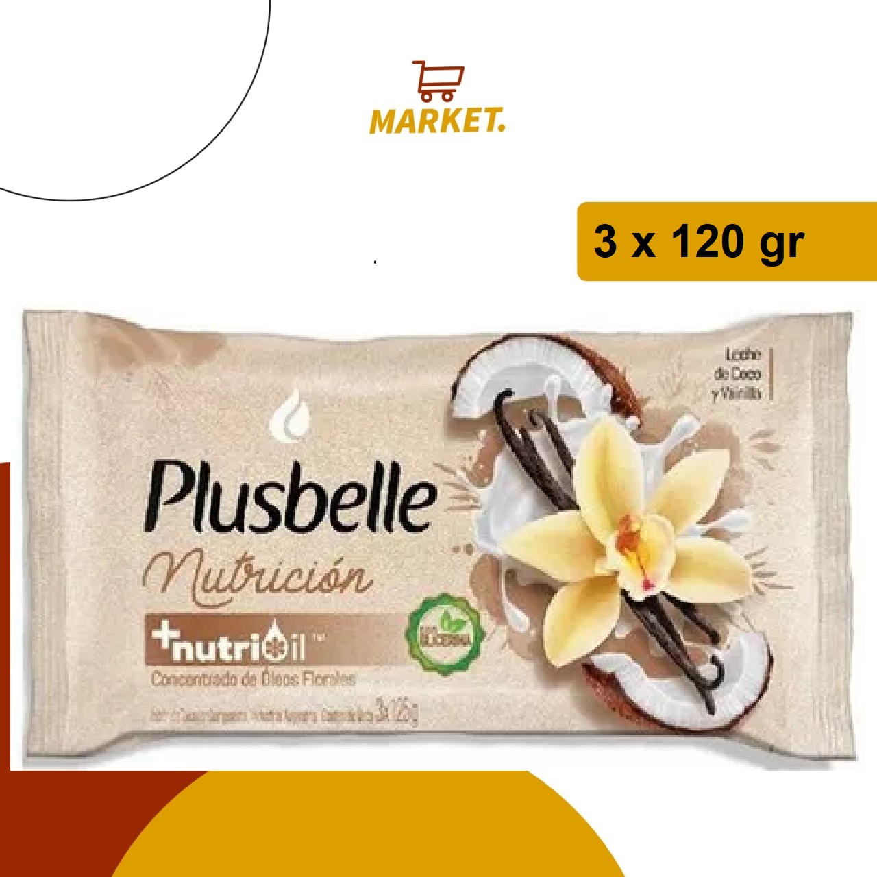 Jabon Plusbelle Nutric. 3x120 gr