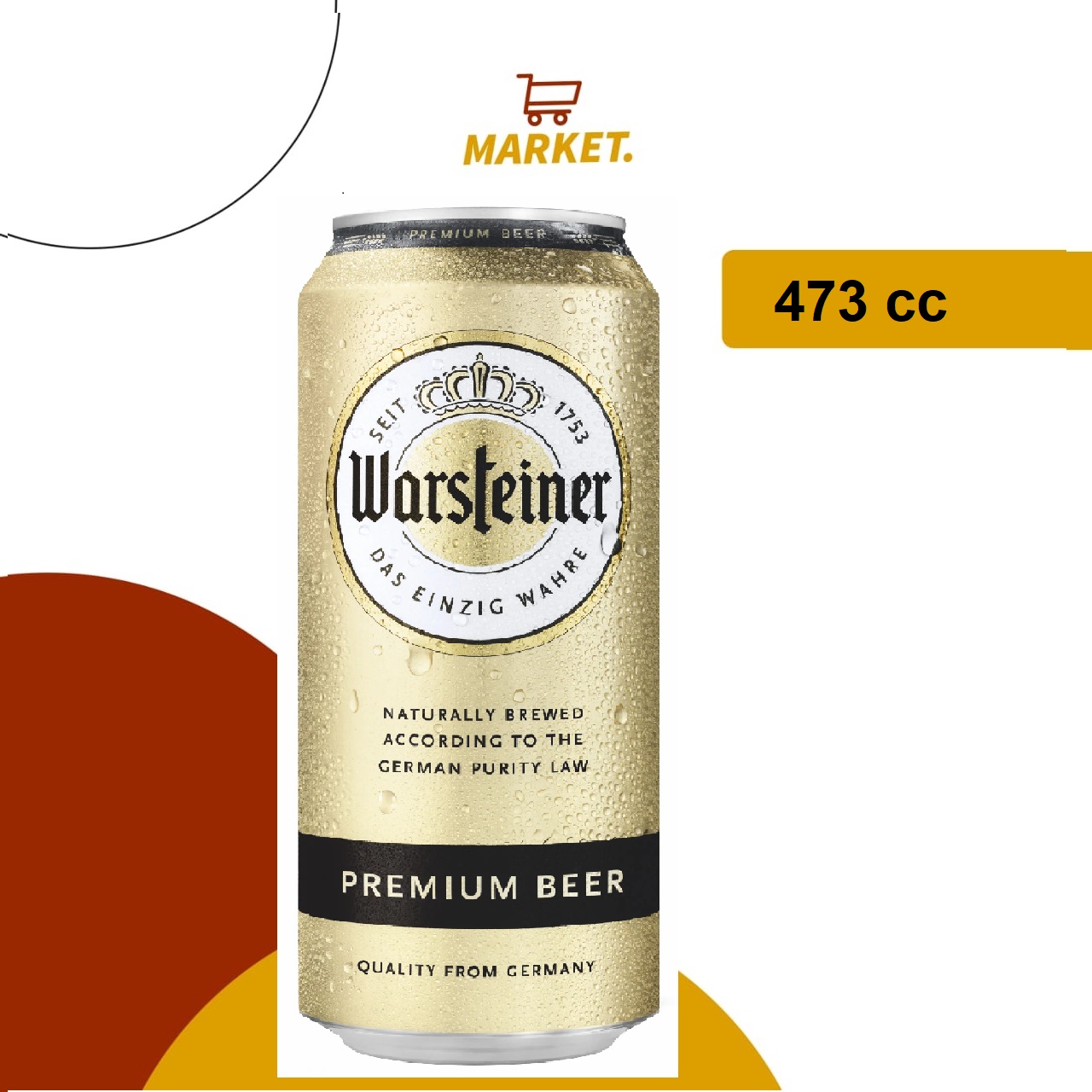 Lata Warsteiner Rubia 473 cc